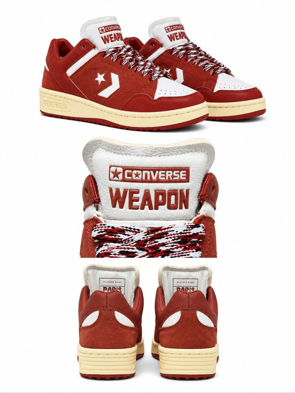 CONVERSE Weapon Paris LEGENDARY COLORS Boys Size 7 / Fits Women's 8.5